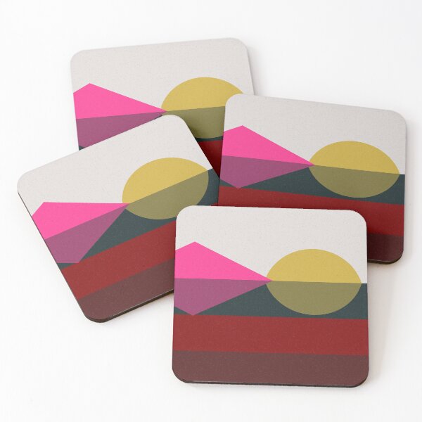 Item preview, Geometric landscape generative art poster illustration designed and sold by IuriiVlasenko.