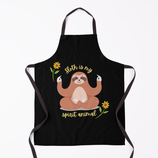 Item preview, Sloth Is My Spirit Animal Black Background designed and sold by desireedickens.
