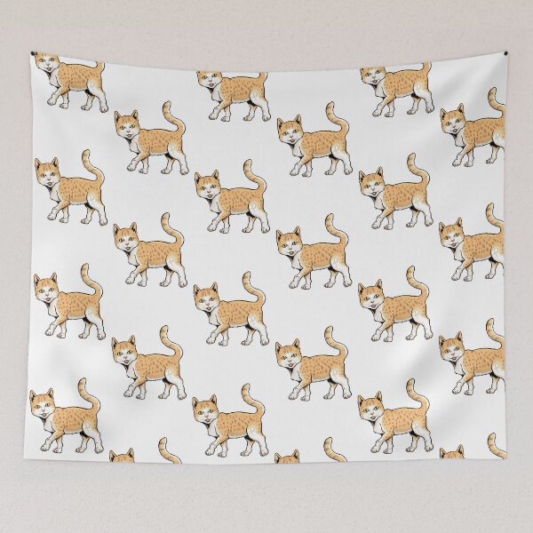 Item preview, Cute Brown Cat Walking Artwork Drawing Illustration designed and sold by Gabrielptdedi.