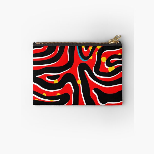 Item preview, Red Mult-Colored Zebra designed and sold by FunWithChemo.