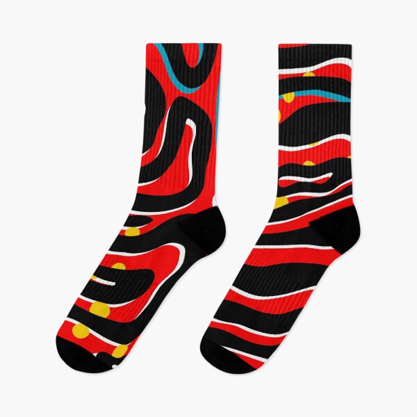 Item preview, Red Mult-Colored Zebra designed and sold by FunWithChemo.