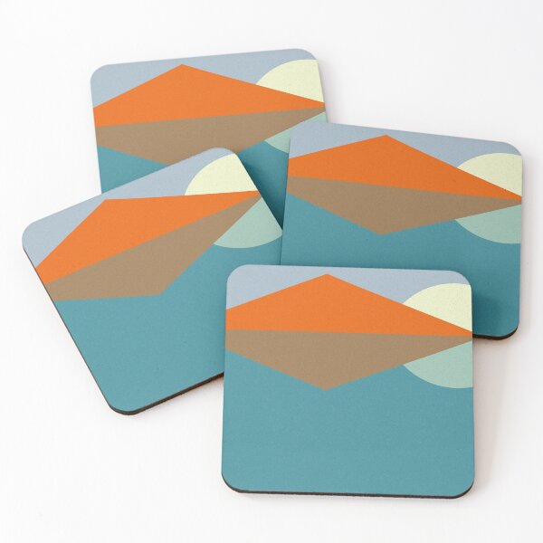 Item preview, Geometric landscape generative art poster illustration designed and sold by IuriiVlasenko.