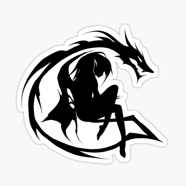 grimes logo new black on white Sticker