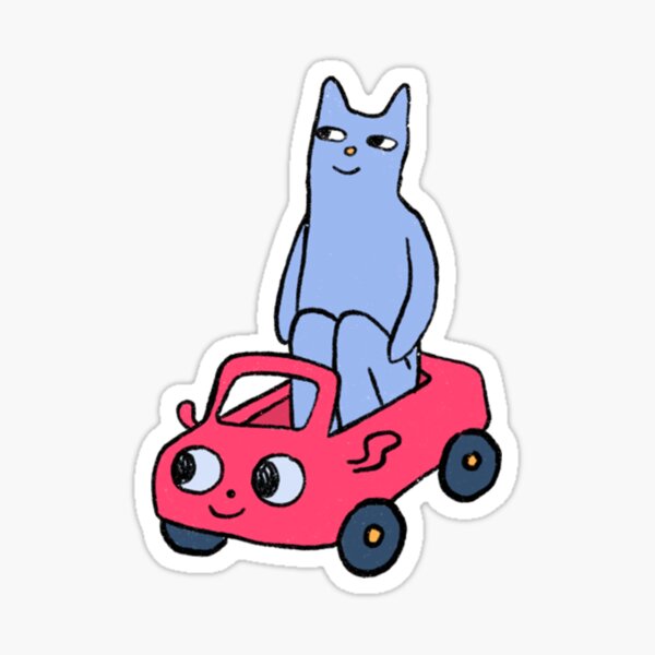 Item preview, Cat in car designed and sold by KBdesignsXOXO.