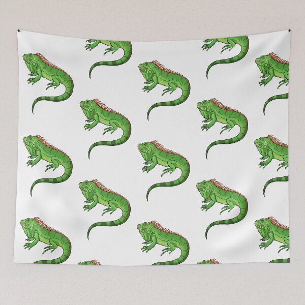 Item preview, Iguana the Green Reptile Artwork Drawing Illustration designed and sold by Gabrielptdedi.