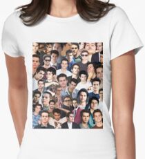 dylan o'brien collage Women's Fitted T-Shirt