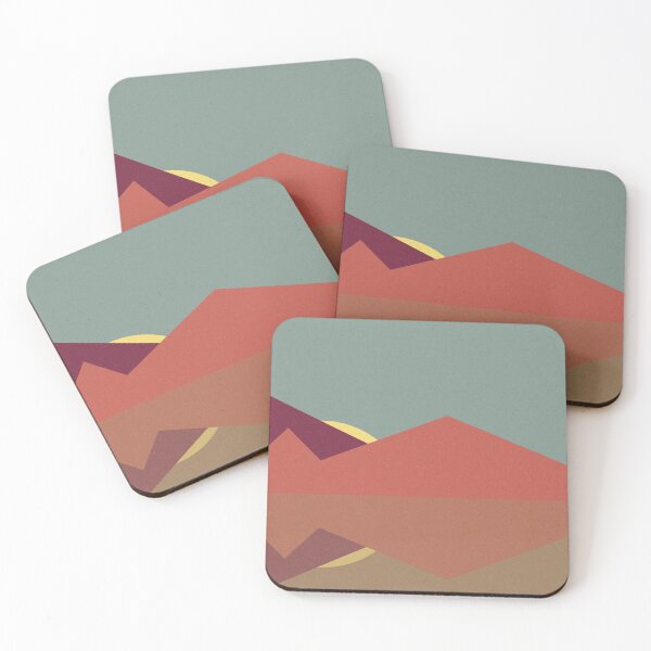 Item preview, Geometric landscape generative art poster illustration designed and sold by IuriiVlasenko.