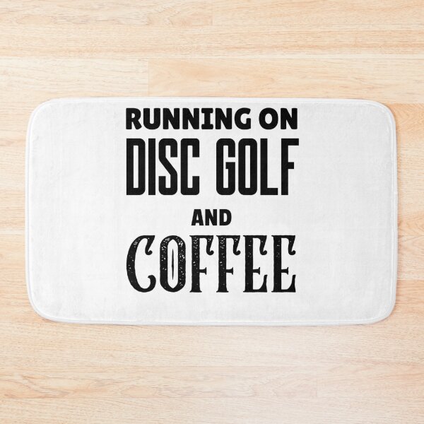 Item preview, Running On Disc Golf And Coffee, Funny Disc Golf And Coffee Gift for Dad's, Husband's, Son's, Uncle's, Nephews and Grandfather's designed and sold by BigJackTees.