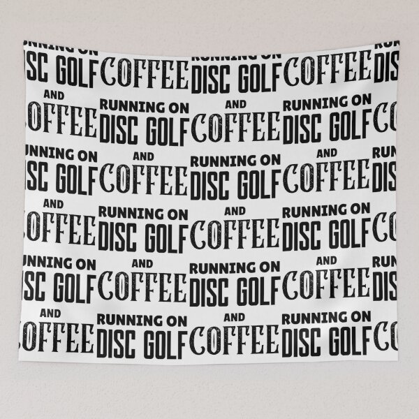 Item preview, Running On Disc Golf And Coffee, Funny Disc Golf And Coffee Gift for Dad's, Husband's, Son's, Uncle's, Nephews and Grandfather's designed and sold by BigJackTees.