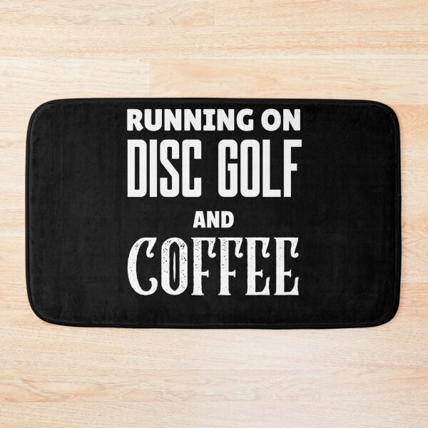 Item preview, Running On Disc Golf And Coffee, Funny Disc Golf And Coffee Gift for Dad's, Husband's, Son's, Uncle's, Nephews and Grandfather's designed and sold by BigJackTees.