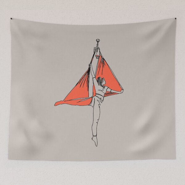 Item preview, Aerial Yoga - Red silk designed and sold by Arkneer.