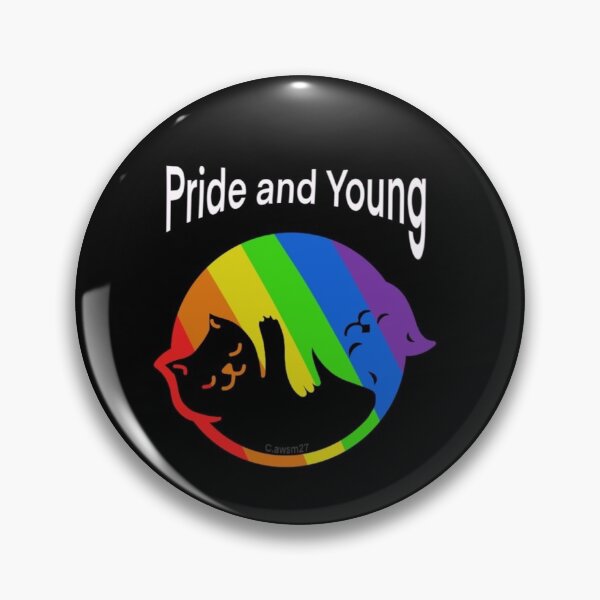 Item preview, Pride Cat Ying and Yang designed and sold by Celinibiniini.