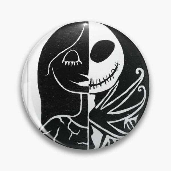 Item preview, Jack and Sally Black and White designed and sold by Fandom-Finesse.
