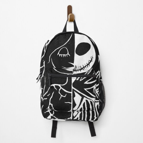 Vista previa del artículo con la obra «Jack y Sally en blanco y negro», diseñado y vendido por Fandom-Finesse.