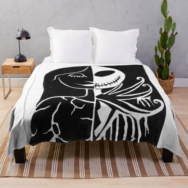 Item preview, Jack and Sally Black and White designed and sold by Fandom-Finesse.