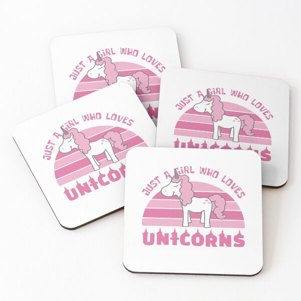 Item preview, Just a Girl who loves unicorns  designed and sold by Violet Treasures.
