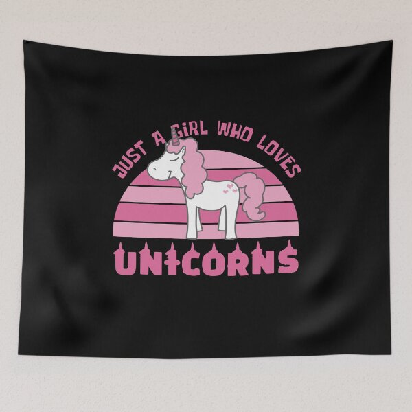 Item preview, Just a Girl who loves unicorns  designed and sold by Violet Treasures.
