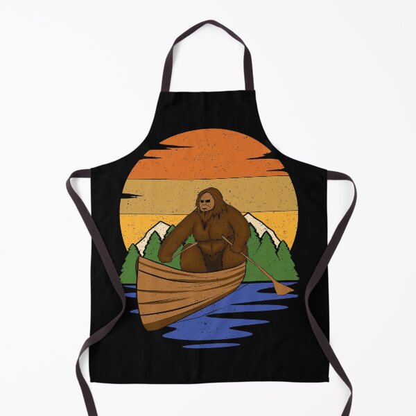 Item preview, Bigfoot In A Canoe Retro Sunset designed and sold by tpixx.