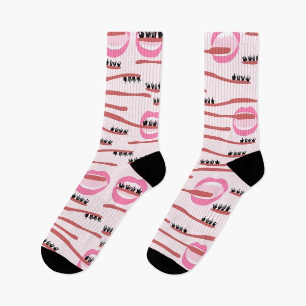 Item preview, Funny Dental Hygiene Pattern on Pink Background designed and sold by kapotka.