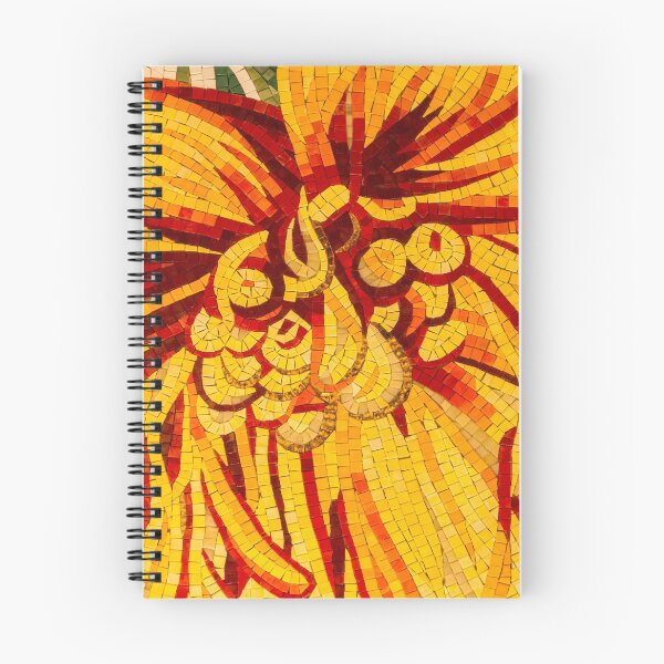 Item preview, Abstracted Floral - Mesmeric Mosaic in Bold Yellows Oranges and Reds designed and sold by Georgia Mizuleva.