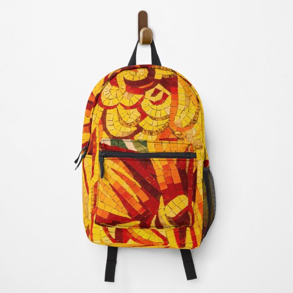 Item preview, Abstracted Floral - Mesmeric Mosaic in Bold Yellows Oranges and Reds designed and sold by Georgia Mizuleva.
