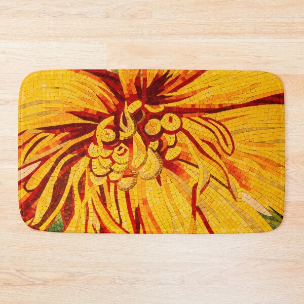 Item preview, Abstracted Floral - Mesmeric Mosaic in Bold Yellows Oranges and Reds designed and sold by Georgia Mizuleva.