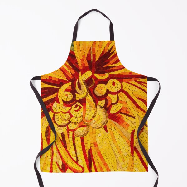 Item preview, Abstracted Floral - Mesmeric Mosaic in Bold Yellows Oranges and Reds designed and sold by Georgia Mizuleva.
