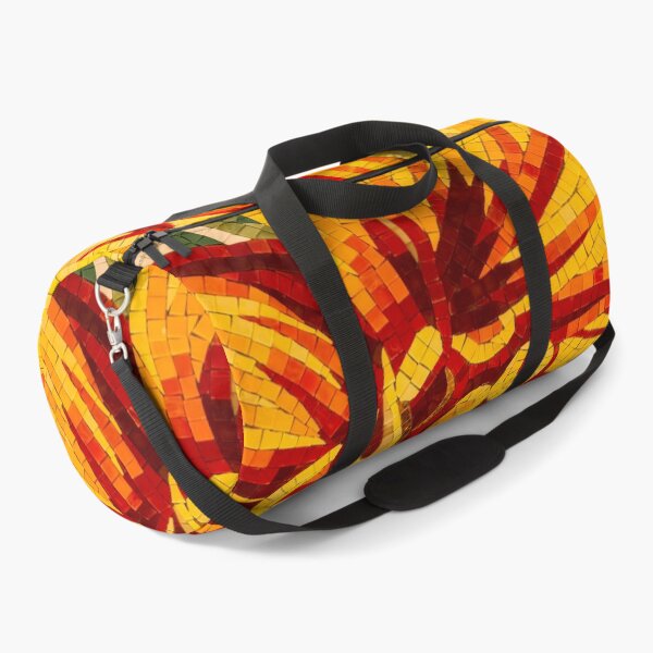 Item preview, Abstracted Floral - Mesmeric Mosaic in Bold Yellows Oranges and Reds designed and sold by Georgia Mizuleva.