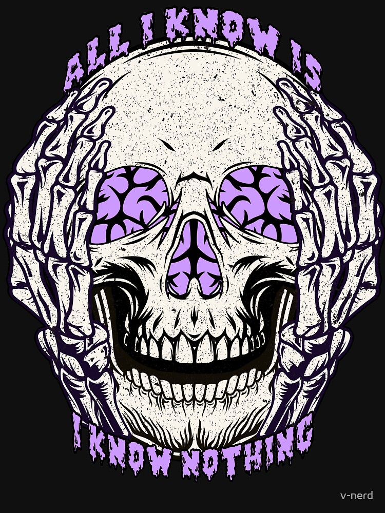 Thumbnail 7 of 7, Essential T-Shirt, All I Know Is I Know Nothing designed and sold by v-nerd.