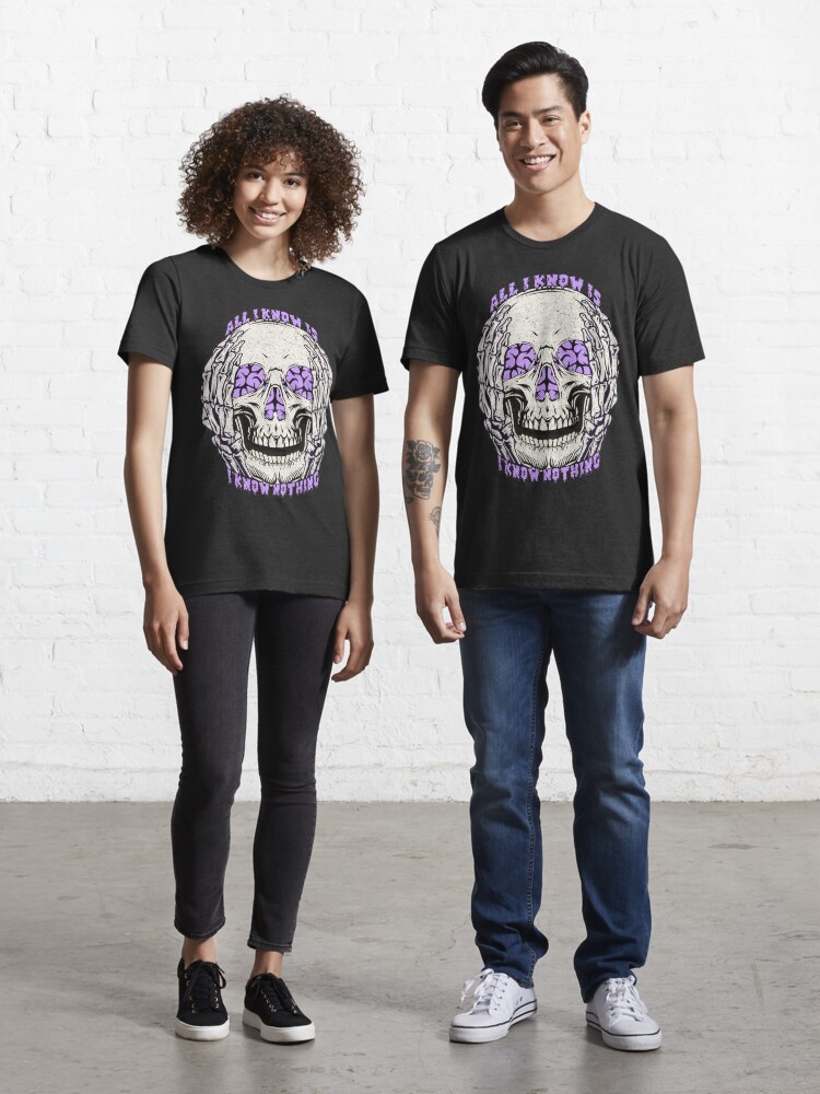 Thumbnail 1 of 7, Essential T-Shirt, All I Know Is I Know Nothing designed and sold by v-nerd.