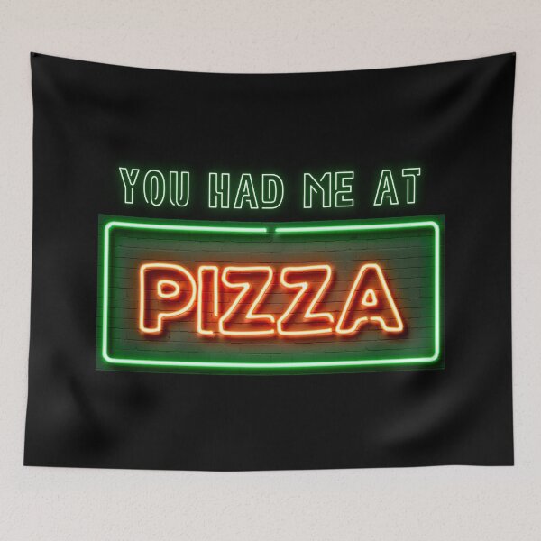 Item preview, This is My Pizza Making You Had Me At Pizza Funny Neon Cute Foodie  designed and sold by CBCreations73.