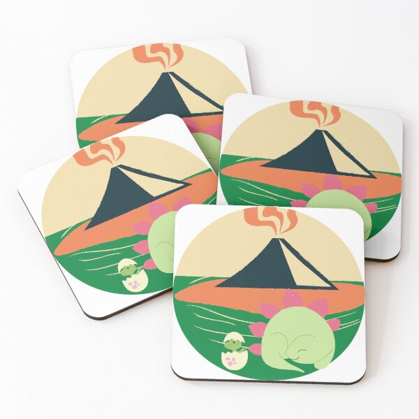 Item preview, DINOSAUR AND VOLCANO designed and sold by sweetorange0.