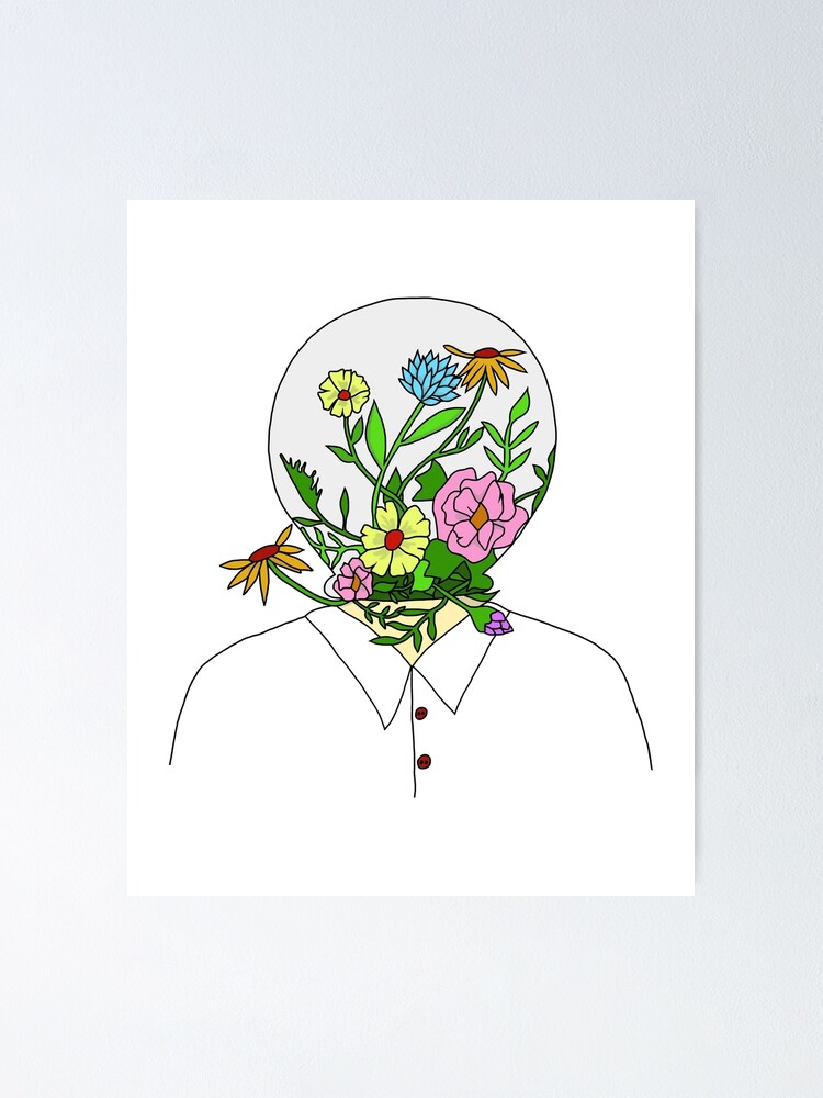 "Flowers in my head" Poster for Sale by darkorikalo Redbubble