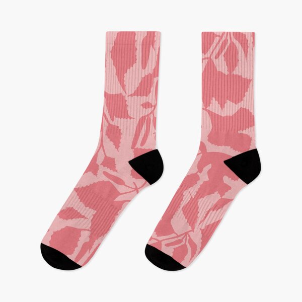 Item preview, Birch leaves pink on light pink designed and sold by colorofmagic.