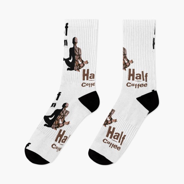 Item preview, Half Human Half Coffee Medication Yoga Pose designed and sold by UncleStuScience.