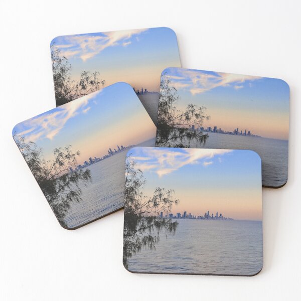 Item preview, Sunrise over Surfers Paradise designed and sold by Bec Rose.