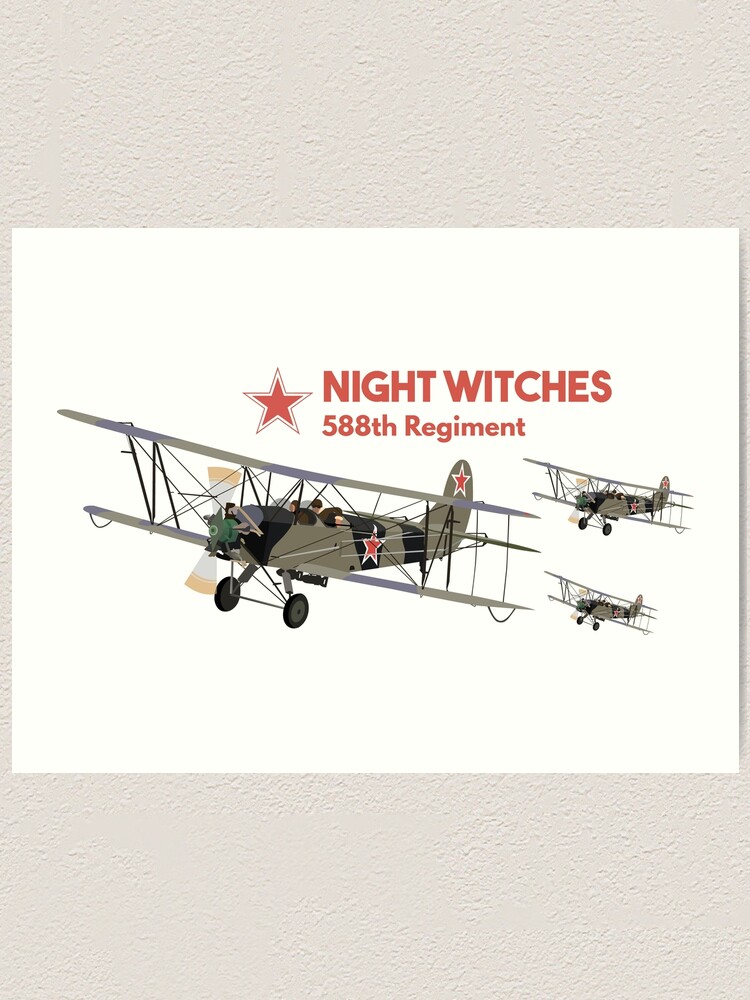 Lámina artística «Night Witches Mujeres Pilotos de la Segunda Guerra Mundial»  de NorseTech | Redbubble
