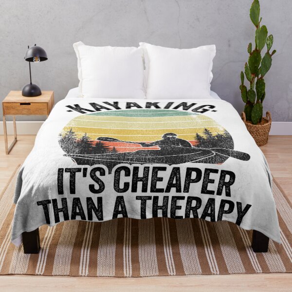 Item preview, Kayaking It's Cheaper Than A Therapy Funny Kayak Gift designed and sold by Stronzi.