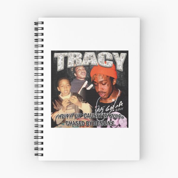 Item preview, Lil Tracy I Run It Up Cause Im Being Chased By Demons designed and sold by LeatherByKate.