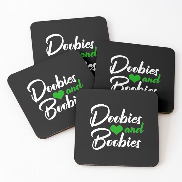 Item preview, Doobies And Boobies Weed Funny 420 Stoner Pothead Men Gift designed and sold by zubakbrita.
