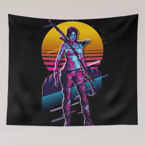 Item preview, Tomb Raider - Lara Croft *80s Retro* designed and sold by MyRetroArt.