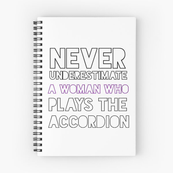 Item preview, Never Underestimate A Woman Who Plays The Accordion designed and sold by Artnight.