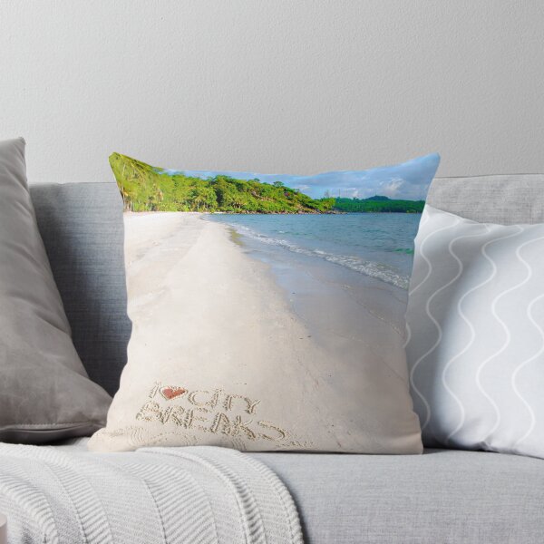 Item preview, I Love City Breaks message written on sand, vacation concept designed and sold by Stanciuc.