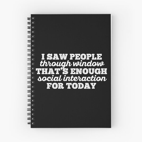 Item preview, Enough social interaction for today designed and sold by 23mangoes.