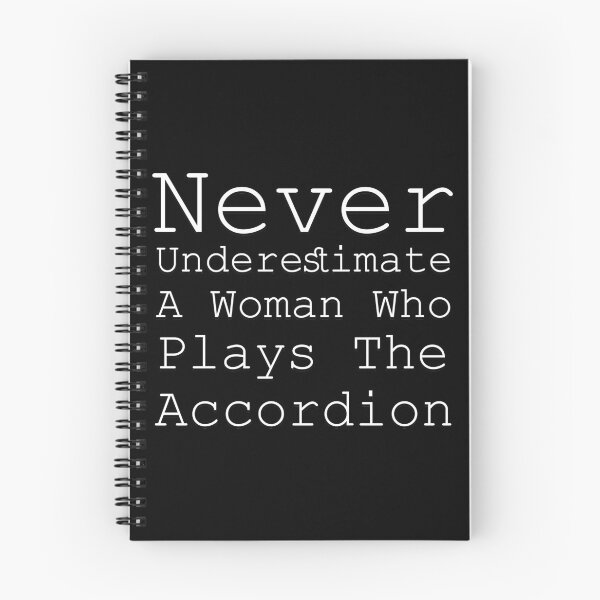 Item preview, Never Underestimate A Woman Who Plays The Accordion designed and sold by Artnight.