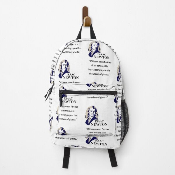 Item preview, philosopher, Isaac Newton, (small) If I have seen further than others, it is by standing upon the shoulders of giants. designed and sold by challengecafe.