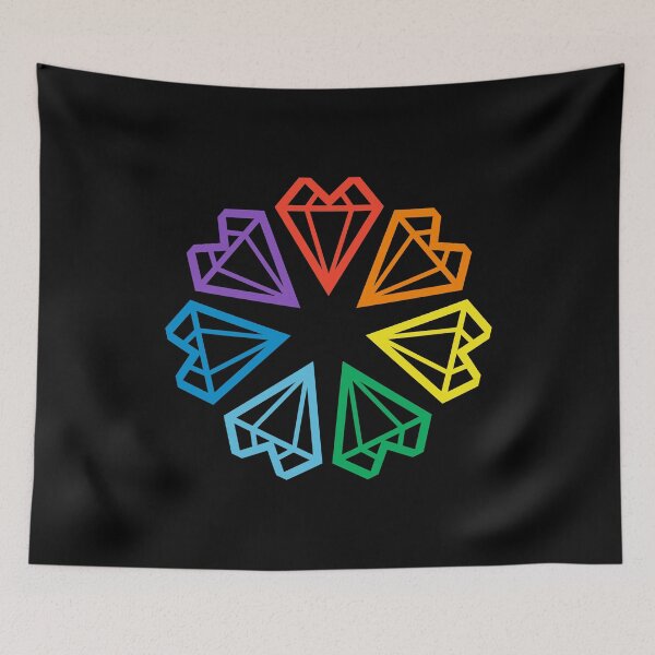 Item preview, Gay Pride LGBT Rainbow minimalist hearts  designed and sold by iclipart.