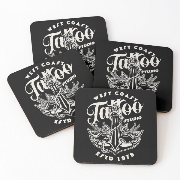 Item preview, West Coast Tattoo Studio, Anchor and Bird Tattoo Design designed and sold by Proverbial Wisdom Design.