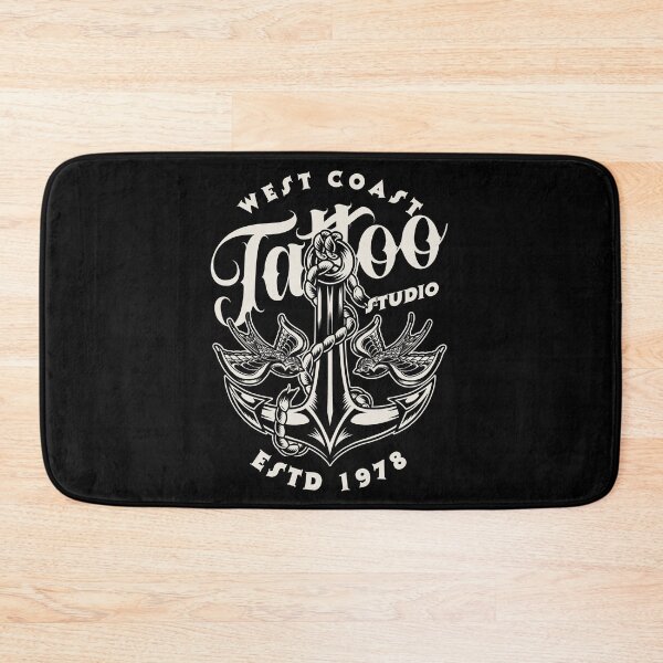 Item preview, West Coast Tattoo Studio, Anchor and Bird Tattoo Design designed and sold by Proverbial Wisdom Design.