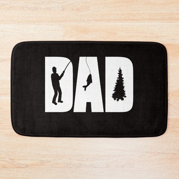 Item preview, Fishing Dad - Dad Word Text With Fishing Icon Cut outs White designed and sold by WearWolfDesigns.